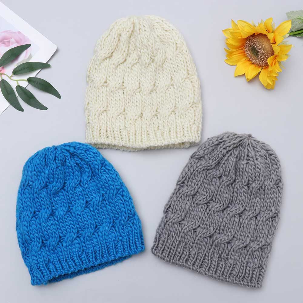Mũ beanie dệt kim màu trơn 10 màu dễ thương thời trang thu đông chất lượng cao cho nam và nữ MIHAN1