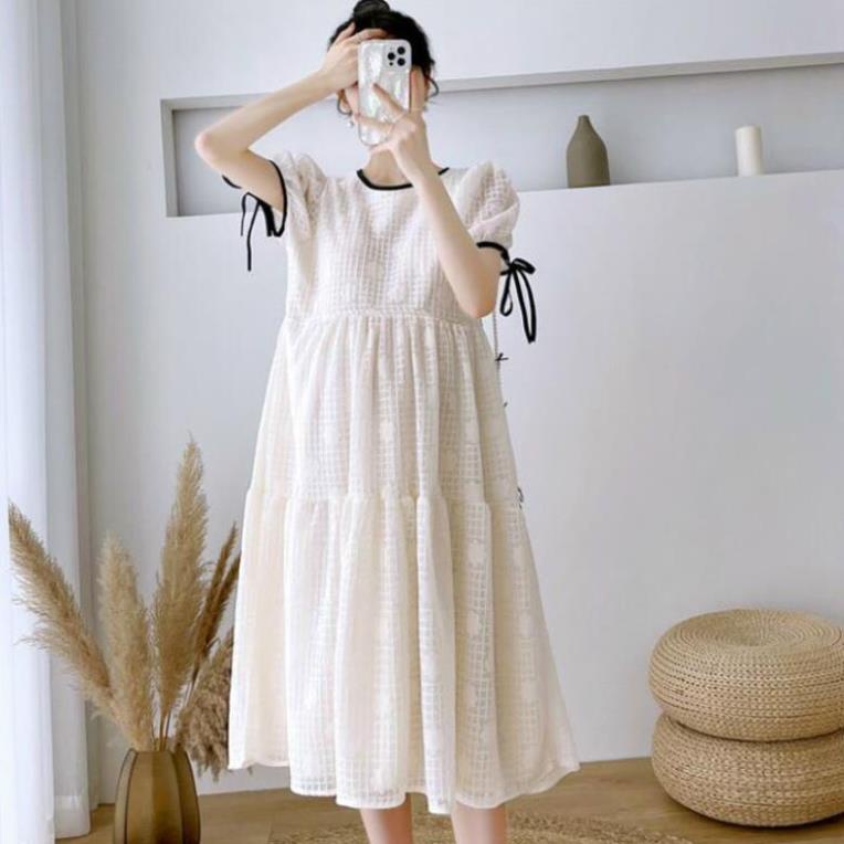 Váy bầu thiết kế dự tiệc mùa hè tkutrang-style - đầm bầu cho người có thai