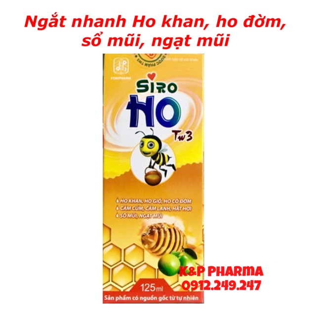 ✅ Siro Ho TW3 125ml | Giảm nhanh Ho gió, ho khan, cảm cúm, sổ mũi, ngạt mũi