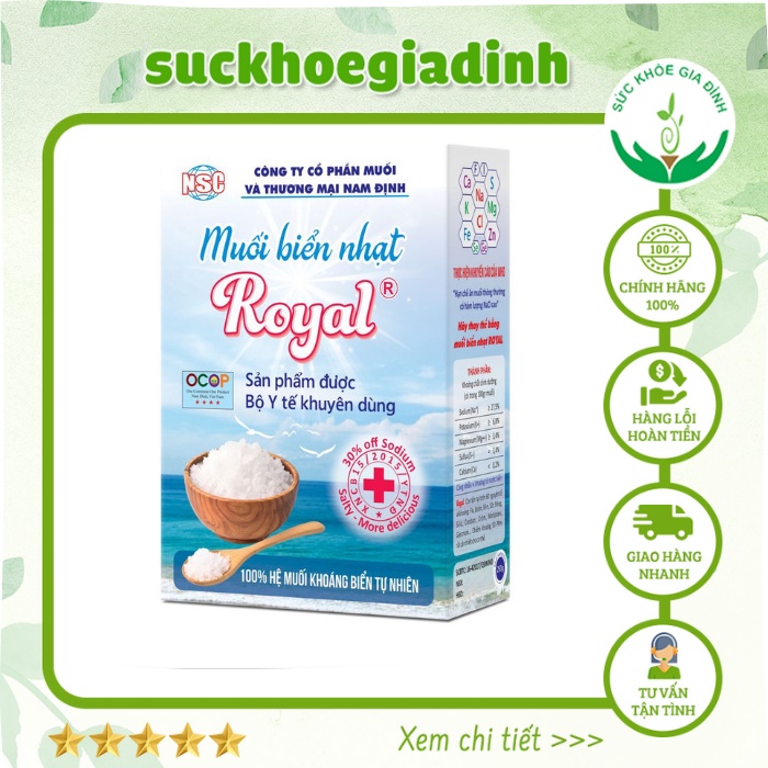Muối biển nhạt Royal NSC 250gr
