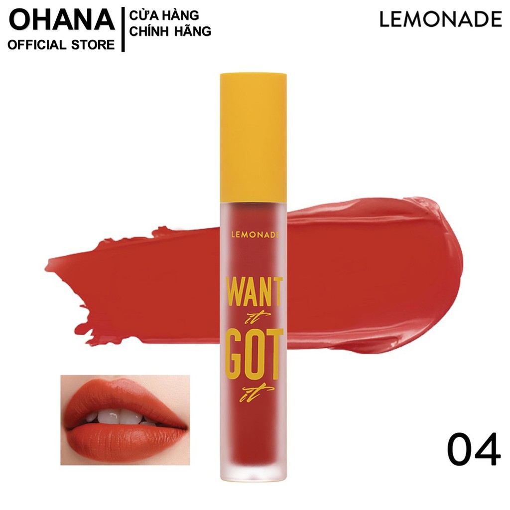 Son Kem Lì Nhẹ Môi Lemonade Want It Got It Lipcream 5g