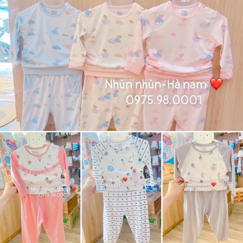 {Nhùn nhùn} Bộ Cài vai túi giả Avaler chất sợi tre mẫu mới size 6-9m đến 2-3y