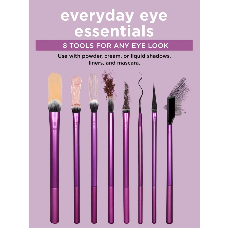 Bộ Cọ Mắt Real Techniques Everyday Eye Essentials 8 Cây Everyday Eye Essentials