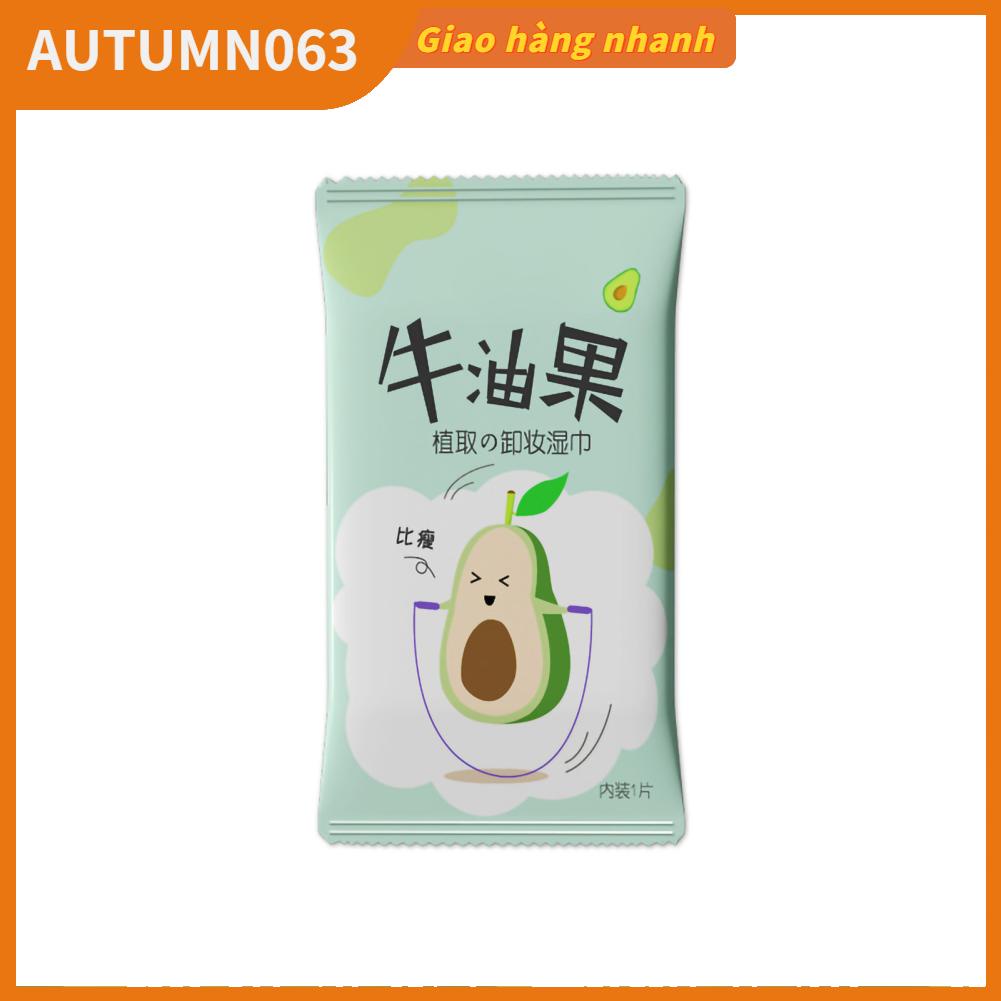 Autumn063 Khăn tẩy trang Avocado ướt Dầu dưỡng ẩm dùng một lần Bụi bẩn Làm sạch da mặt lau