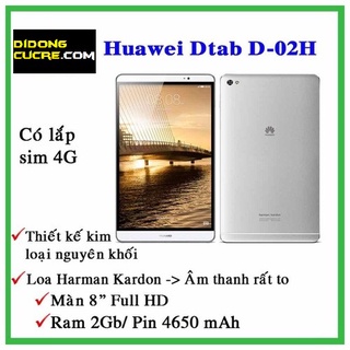 (Sử Dụng Sim 4G) Máy tính bảng Nhật Docomo Dtab Compact D-02H (Like New)