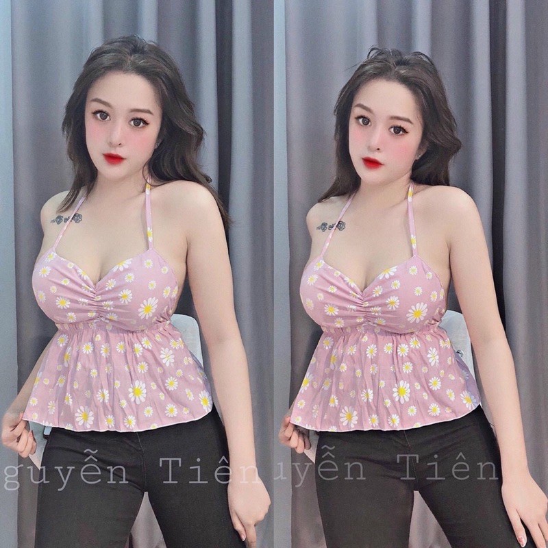 Áo yếm cột dây hoa ( có mút ngực) | BigBuy360 - bigbuy360.vn