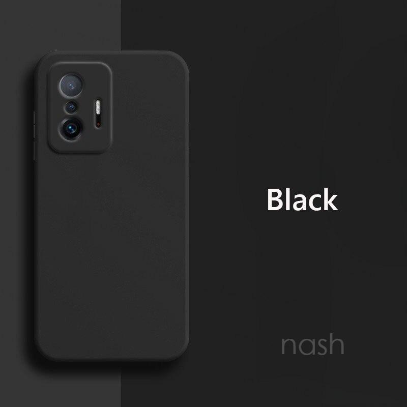 Ốp điện thoại silicone mềm màu trơn chống sốc cho Xiaomi Mi 11T Pro Mi11T Pro