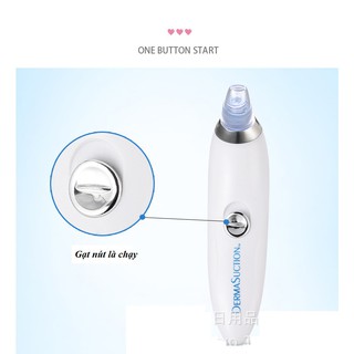 Rẻ Vô Địch Máy Hút Mụn Cầm Tay Derma Suction Cao Cấp VỎ XANH NHIỀU ĐẦU