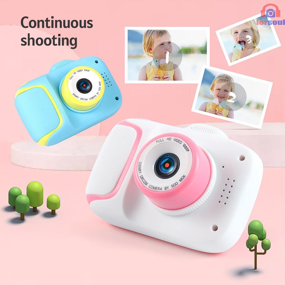 Camera Mini 1080p 20 Megapixel Với Màn Hình 2.0 Inch Hình Động Vật Dễ Thương Cho Bé