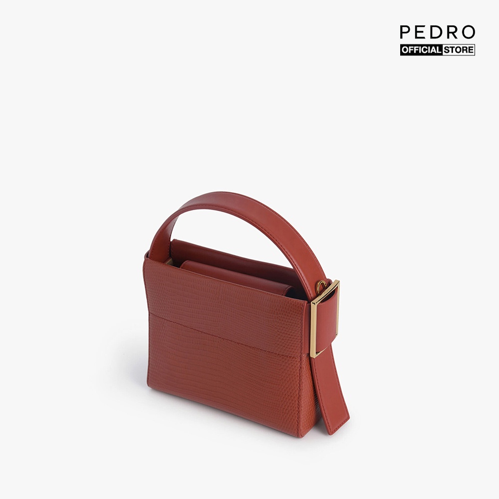 PEDRO - Túi xách tay nữ mini phom chữ nhật Lizard Effect Leather PW2-56610020-55