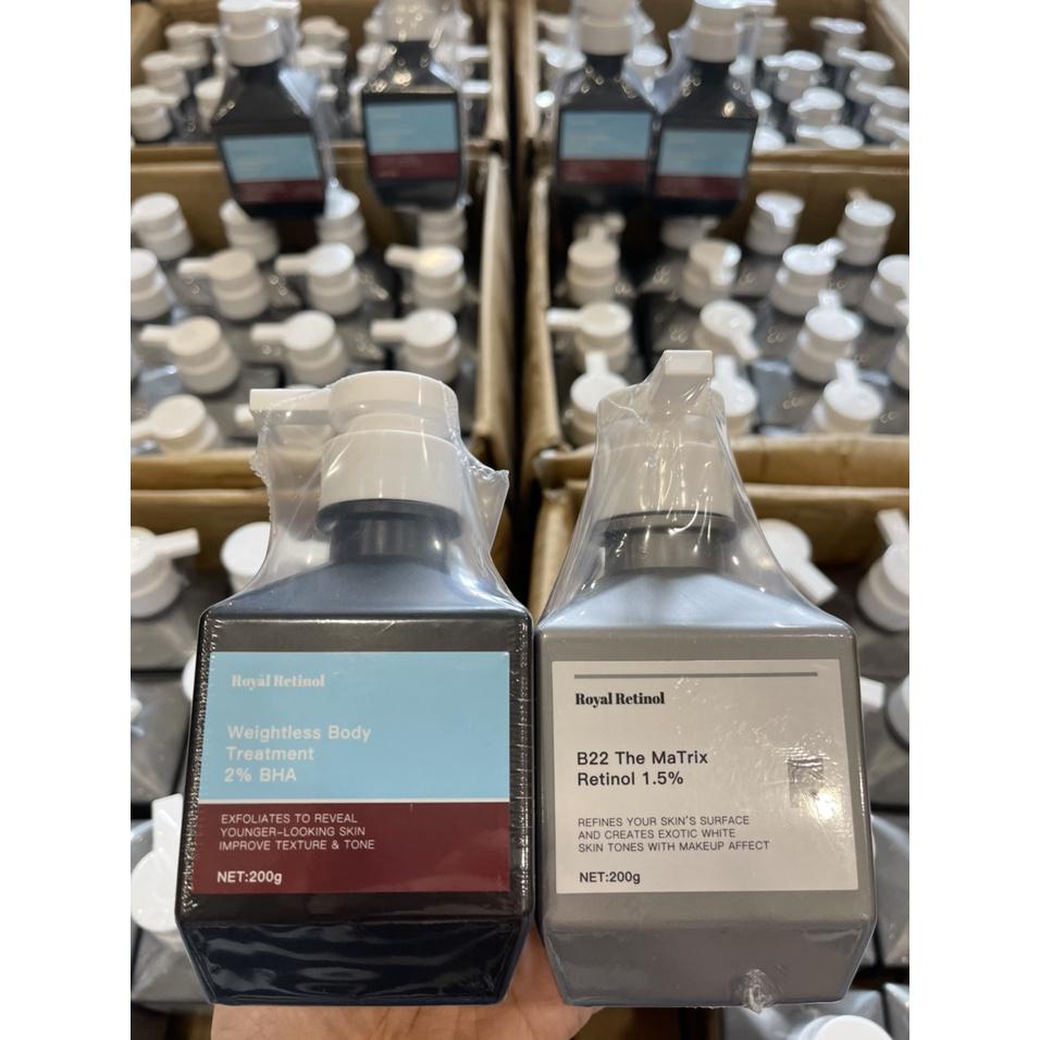 Kem Dưỡng Da Tẩy Tế Bào Chết Royal Retinol Weightless Body Treatment 2% BHA