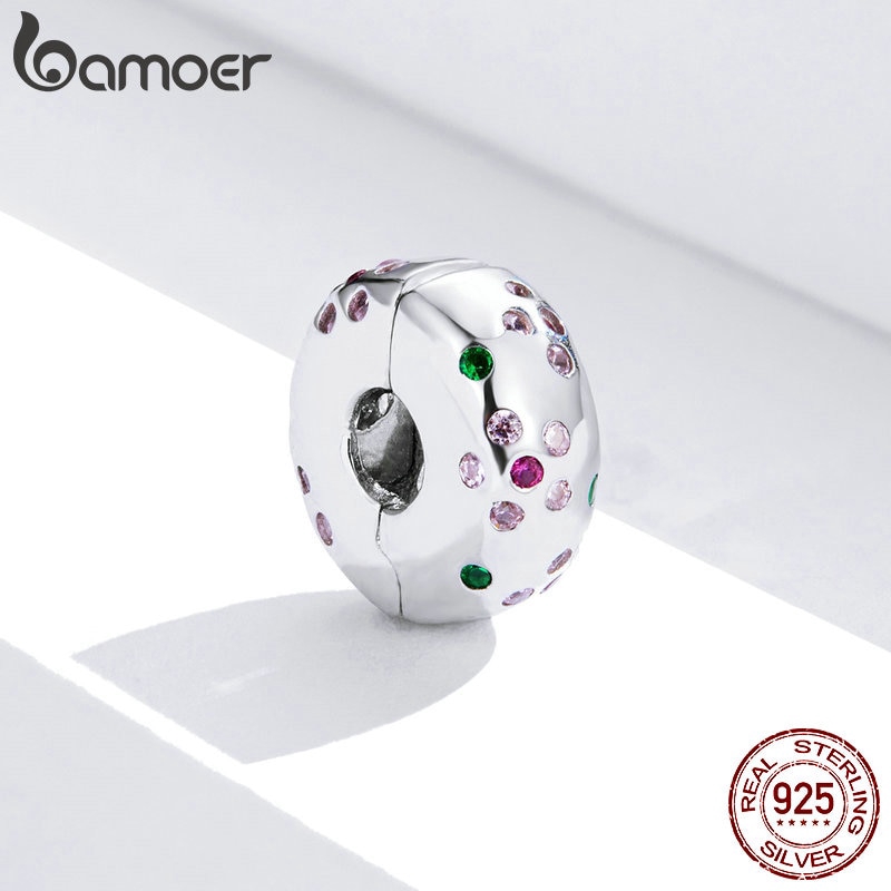 Hạt Phụ Kiện Bamoer Trang Trí Vòng Đeo Tay Hình Bông Hoa Đính Đá Thời Trang Thanh Lịch Dành Cho Nữ