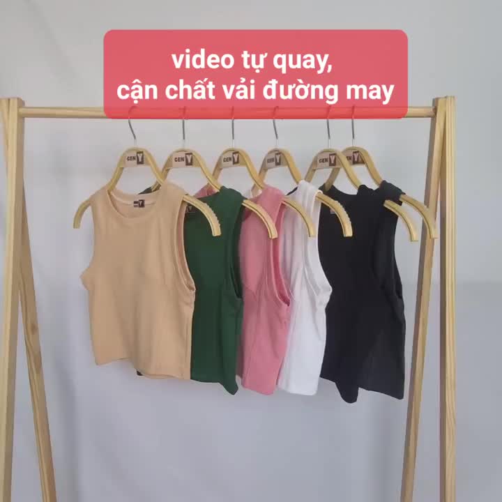 Áo ba lỗ nữ CÓ MÚT NGỰC kiểu hiện đại Linnie, áo croptop sát nách ôm body mặc siêu tôn ngực chất vải mềm mịn 3LBR | BigBuy360 - bigbuy360.vn