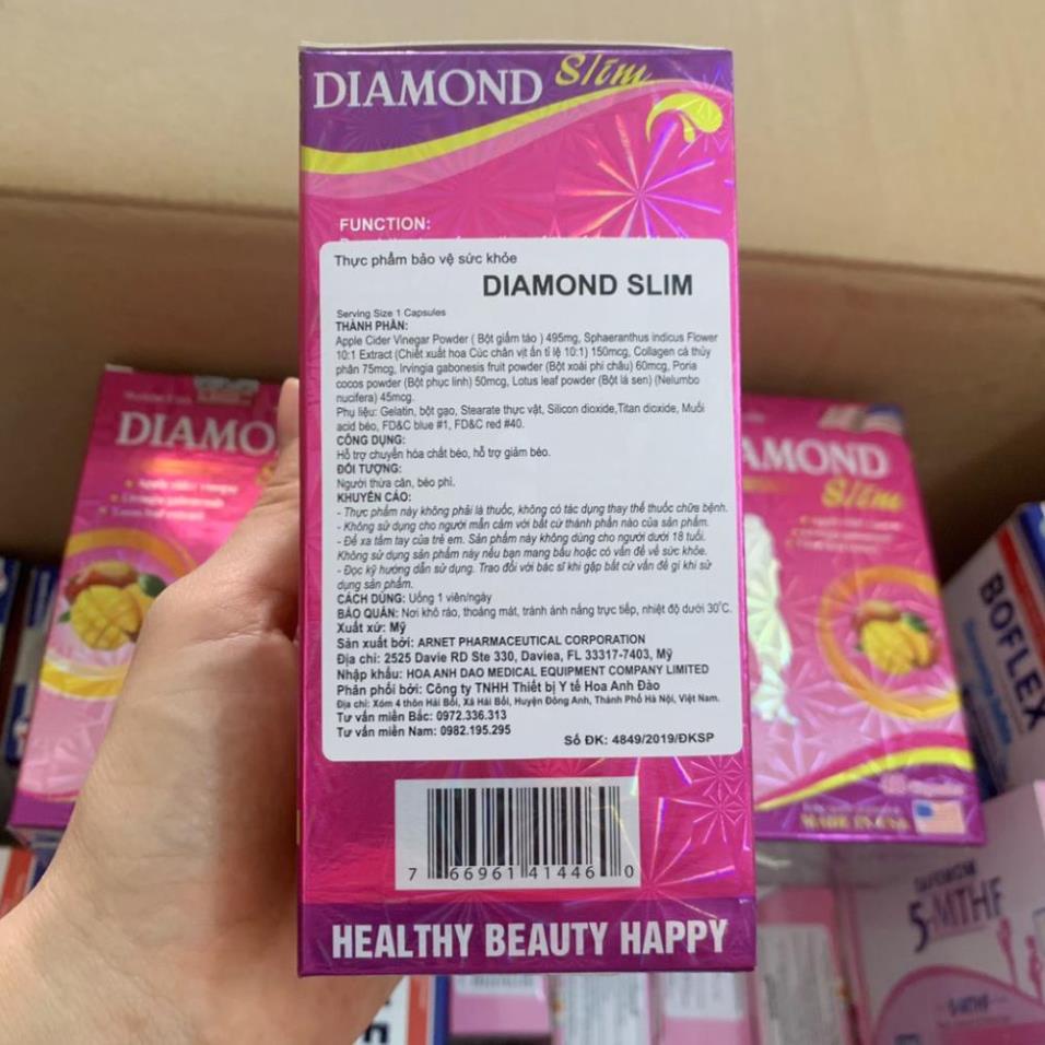 DIAMOND Slim GIẢM CÂN HIỆU QUẢ – AN TOÀN  THEO CƠ CHẾ ĐỐT CHÁY MỠ THỪA