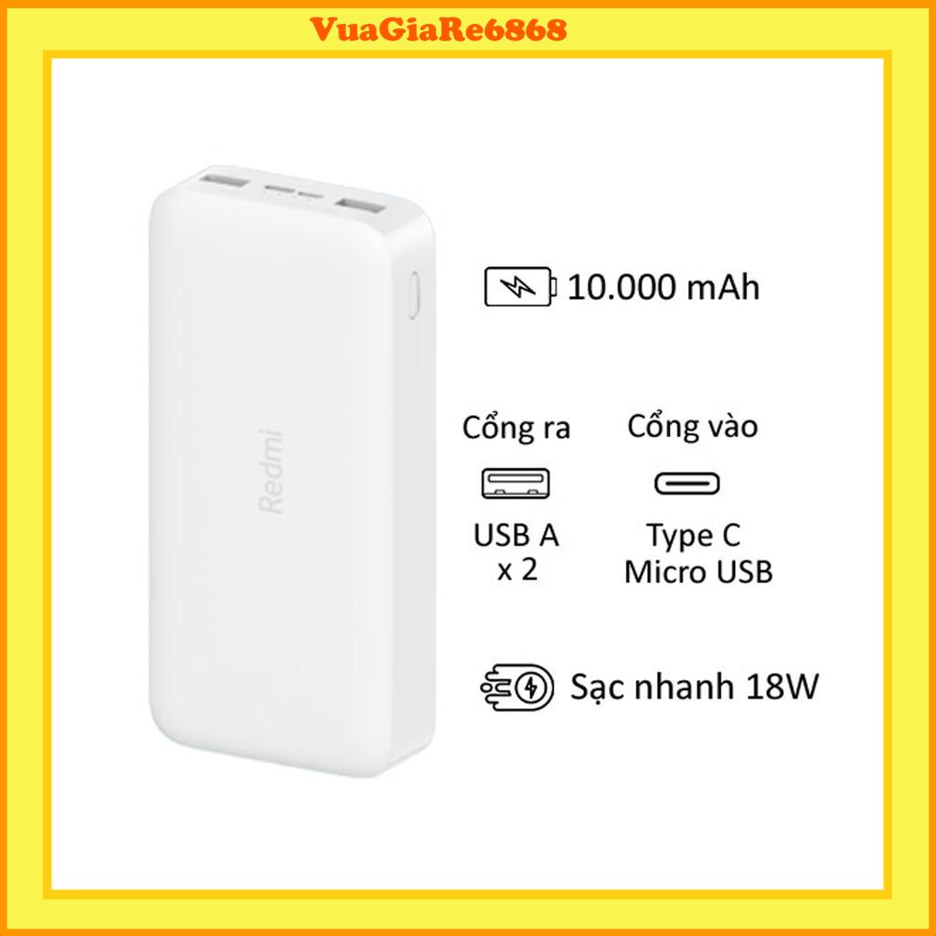 Pin Sạc Dự phòng Xiaomi Redmi 10000mAh/20000mAh PB100LZM - power bank BẢO HÀNH 6 Lỗi 1Đổi 1