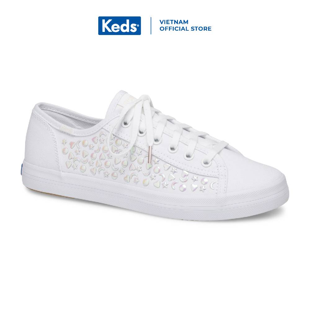 Giày Keds Nữ - Kickstart Iridescent Stud White - KD060087