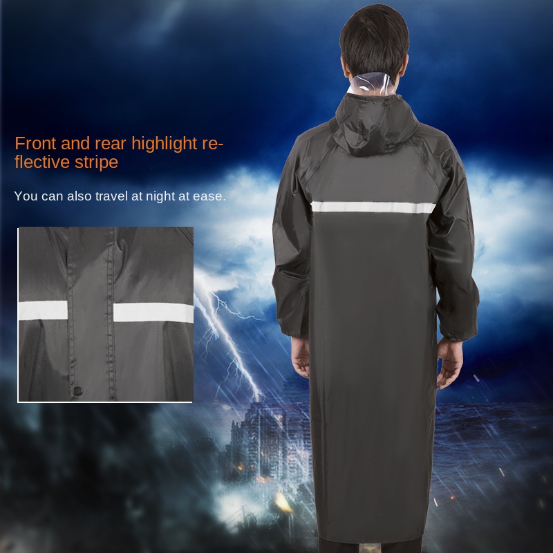 Áo Mưa Vải Oxford Phản Quang Dành Cho Người Lớn