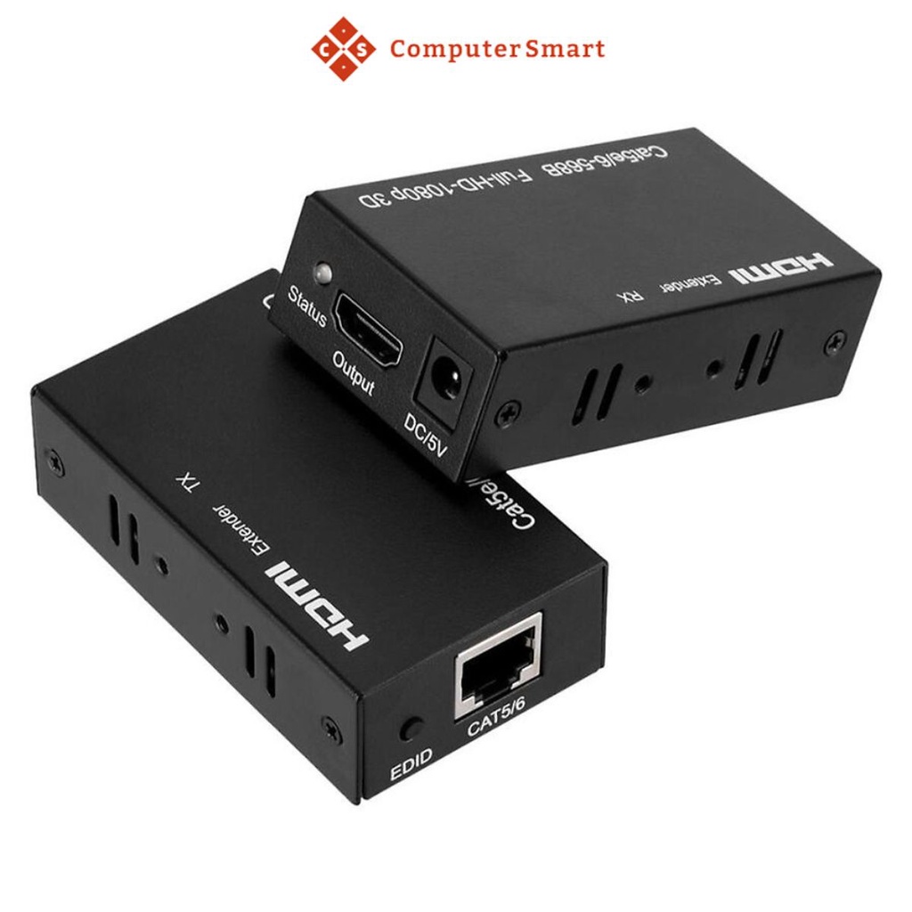 Bộ Chuyển HDMI To LAN 4K x 2K 60m, nối dài tín hiệu hdmi qua dây mạng lan, tốc độ cao, sắc nét, không delay