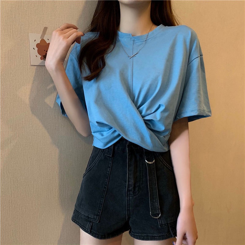 Áo Thun Dáng Rộng Tay Ngắn Phong Cách Hàn Quốc Thời Trang Cho Nữ Áo phông Nữ TX-61