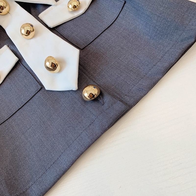 Bộ Áo Sơ Mi Phối Chân Váy Xếp Ly Thời Trang Mùa Hè Cho Bé Gái