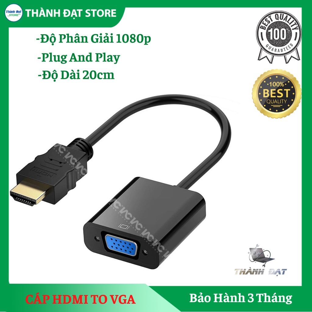 💥 Cáp chuyển đổi HDMI sang VGA  | FREE SHIP ĐƠN TỪ 50K