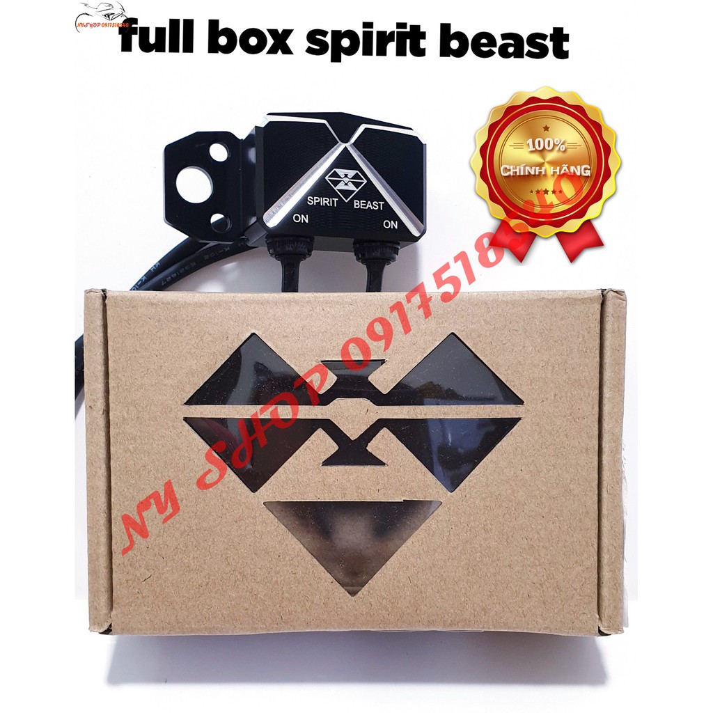 🏆 công tắc CNC spirit beast chính hãng full box . gắn đèn trợ sáng,chân gương 🏆