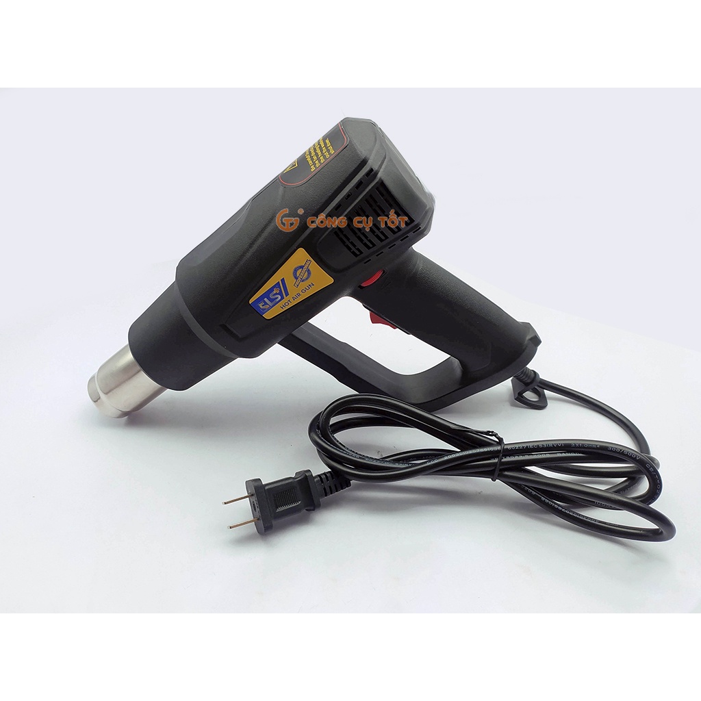 Máy khò nhiệt thổi khí nóng 2000W LS+ LS900300, Súng khò nhiệt làm co màng pvc, dán decal, bọc giỏ quà... công suất lớn