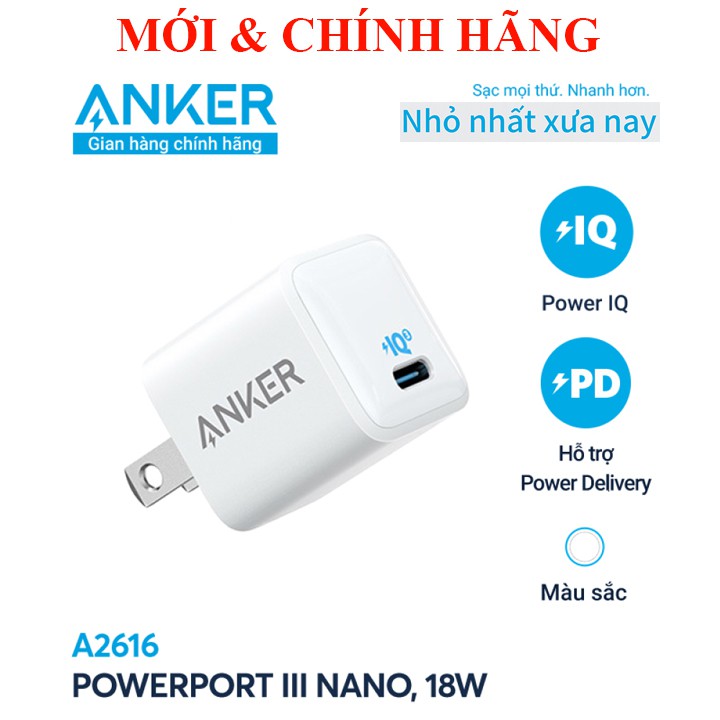 Sạc nhanh 18w Anker