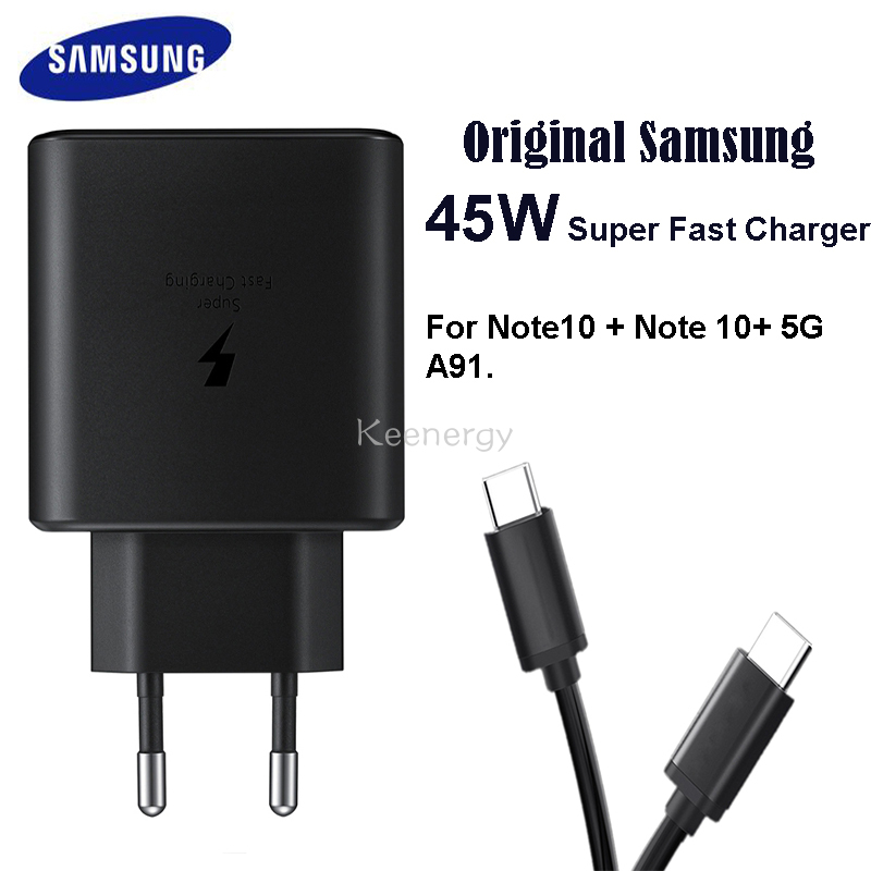 Củ sạc nhanh cho Original 45W USB-C Samsung GALAXY Note 10 Plus Note10 Plus A91 Note10+