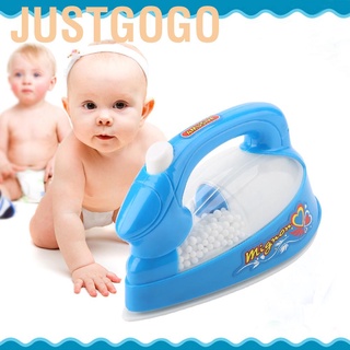 1Pc Mini Electric Iron Plastic Pink Kids Children Baby Girl Pretend Play Home Appliances Toy