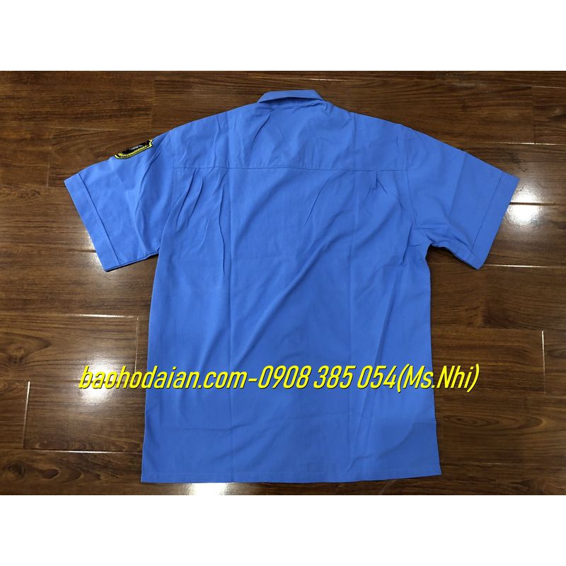 Áo bảo vệ ngắn tay vải Kate Ford cao cấp kèm 2 logo- Hình thật