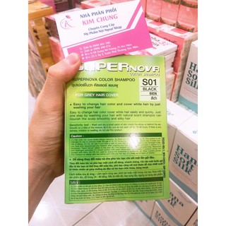 Gội Đen Tóc Thảo Dược Super NOVA 30ml