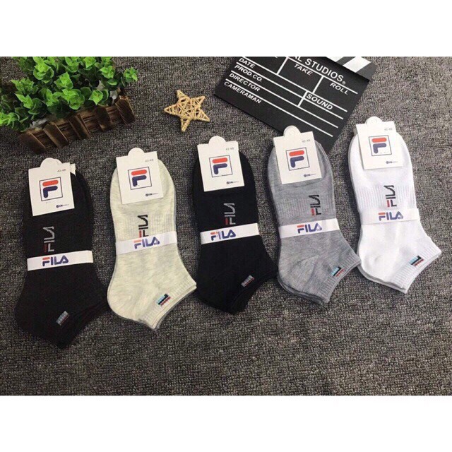 Set 10 Đôi Tất Cotton Nam Cổ Ngắn Dáng Thể Thao FL *