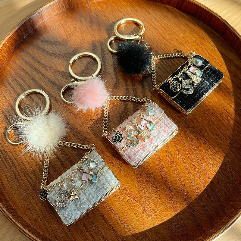 Móc Khóa Hình Hoa Trà Nhỏ Phong Cách Mới Sáng Tạo