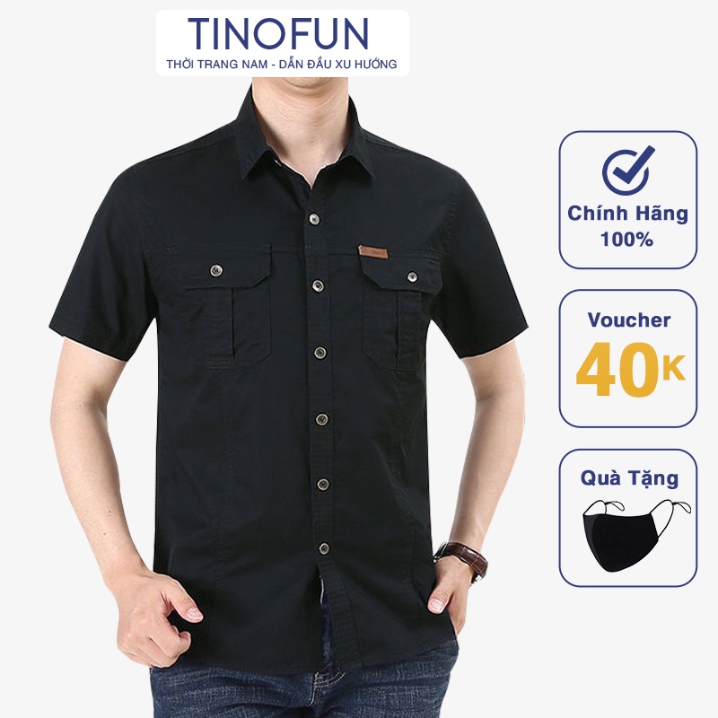 Áo sơ mi nam dài tay TINOFUN vải kaki mềm mịn thể thao đẹp mã "KC-A" cho dân văn phòng, công sở mùa thu đông | BigBuy360 - bigbuy360.vn