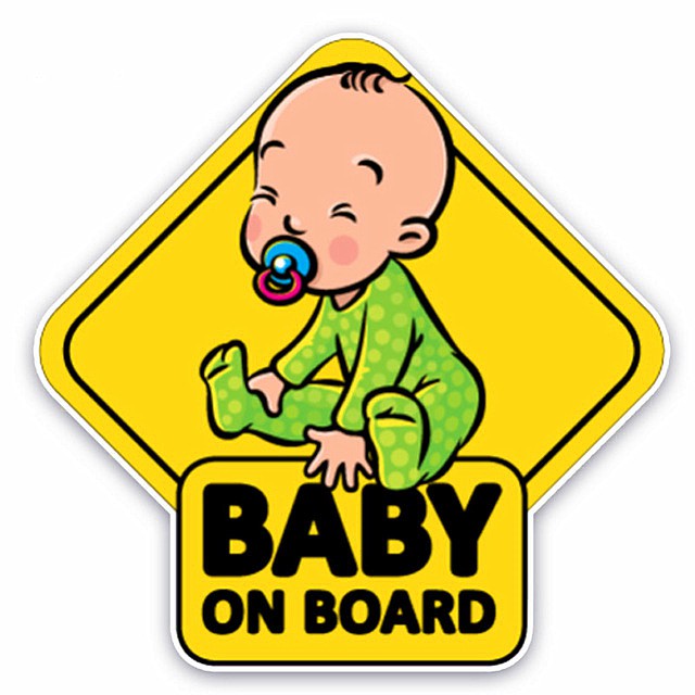 Decal Dán Xe Hơi Chữ Baby On Board