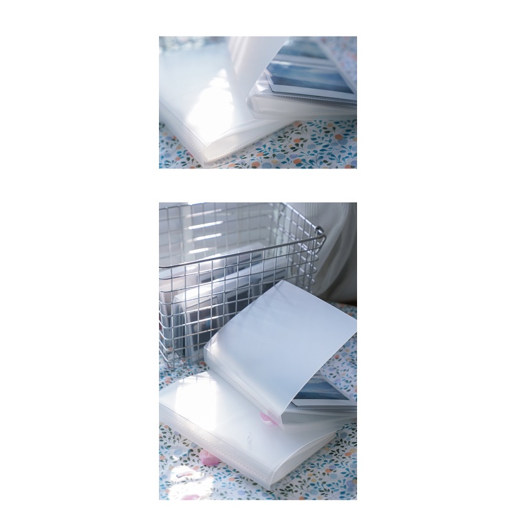 Album bản to đựng ảnh 5 inch thiết kế màu trong đơn giản thanh lịch