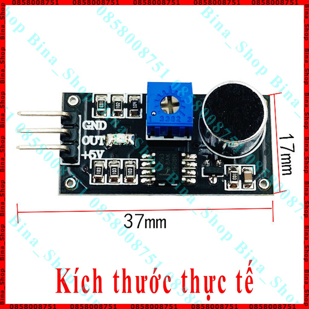 Mạch cảm biến âm thanh LM393 DC 4~6V