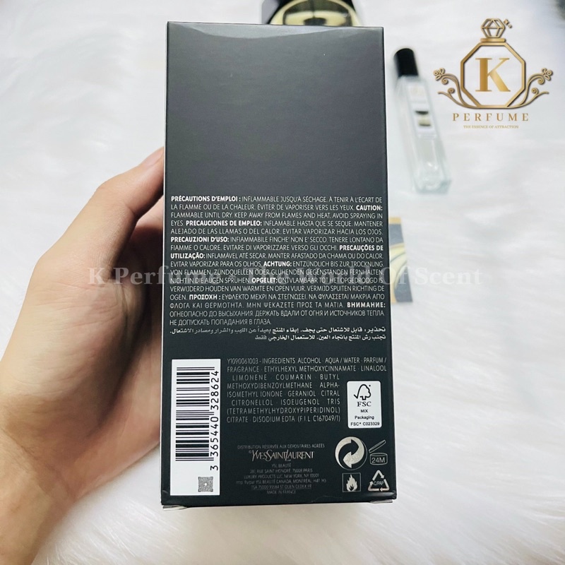 [K Perfume Chính Hãng] Nước Hoa Nam YSL La Nuit De L'Homme