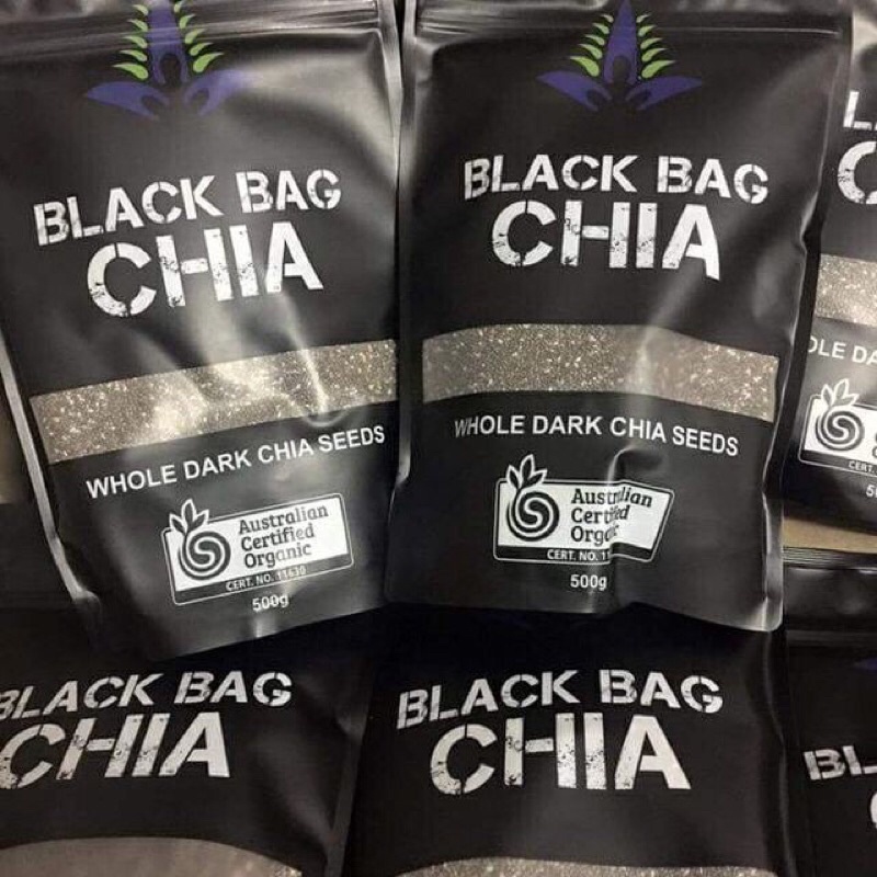 Hạt Chia Úc Túi Đen Black Bag Chia 500gram (Có Tách Lẻ)