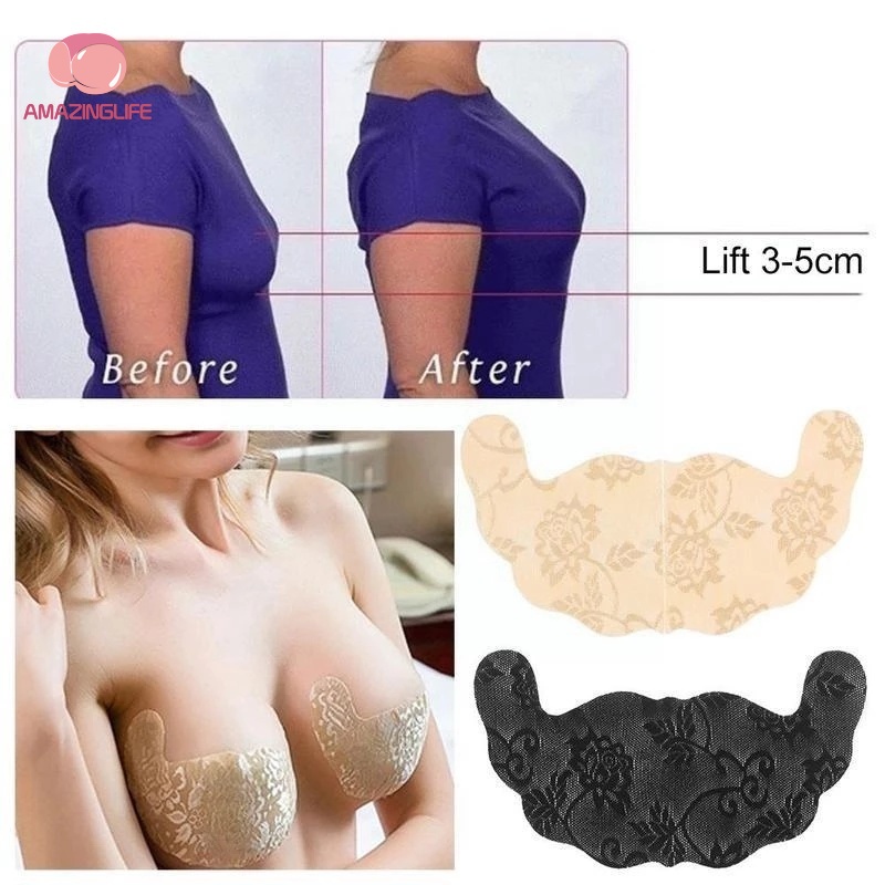 Vỏ Bọc Dán Nâng Ngực Bằng Ren Vô Hình Quyến Rũ Có Thể Tái Sử Dụng Cho Nữ