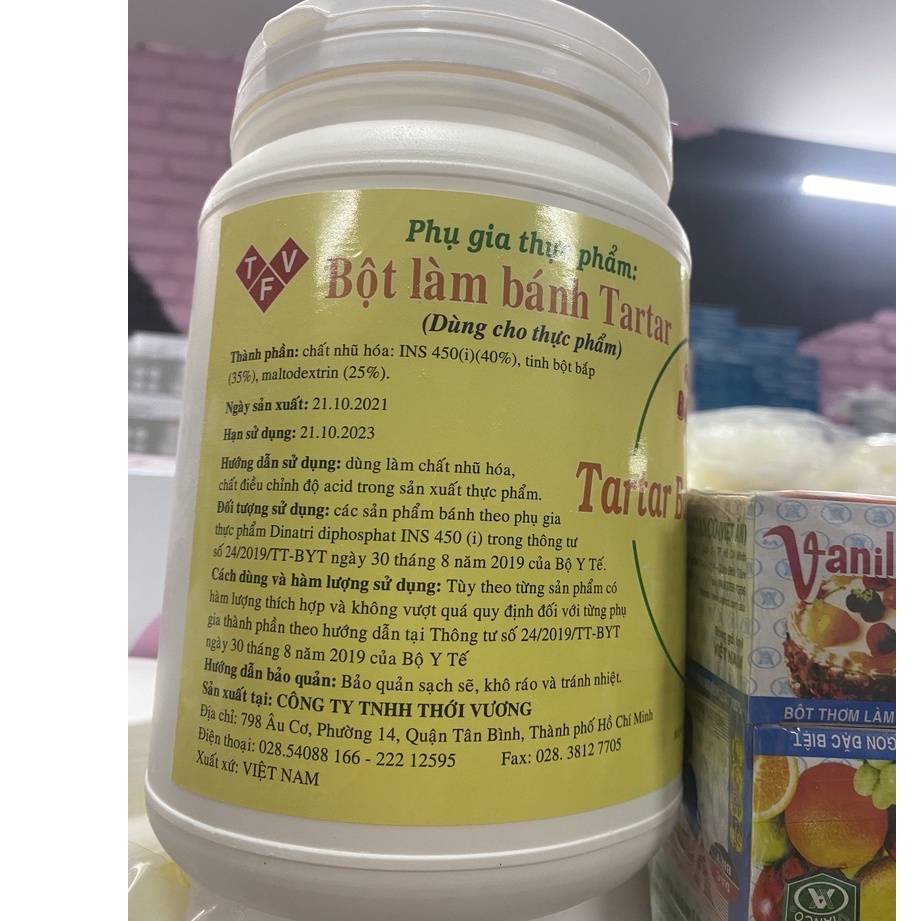 Bột Cream of tar Tart Hộp Nguyên 1.35kg