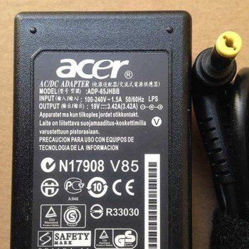 Sạc Laptop Acer 19V–3.42A – 65W  - Sạc Máy Tính Acer