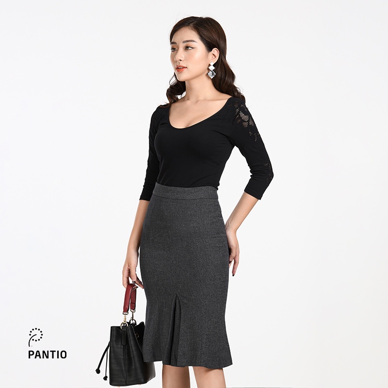 Áo len thiết kế đơn giản dáng ôm FOL123 - PANTIO