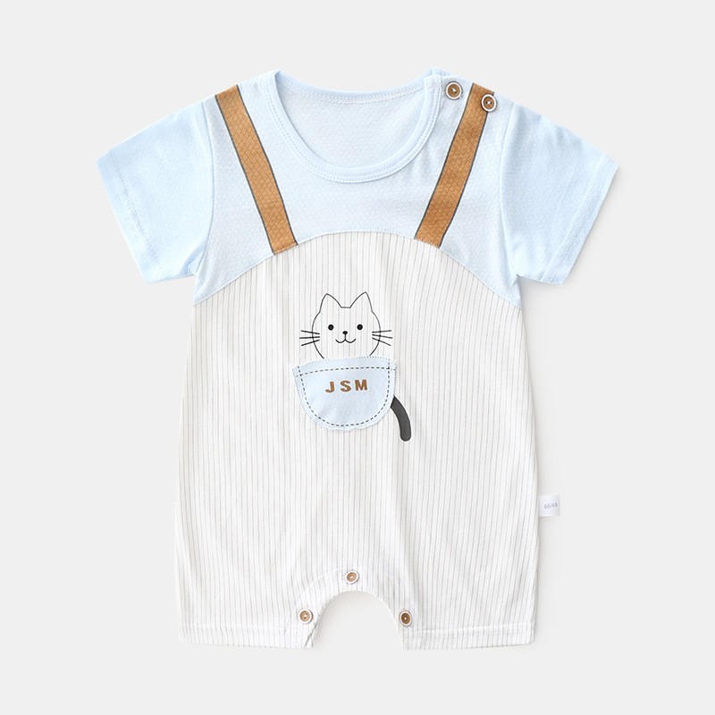 Bộ Quần Áo Liền Cộc Tay Cho Bé | 0-18 Tháng Calcy Baby BY002