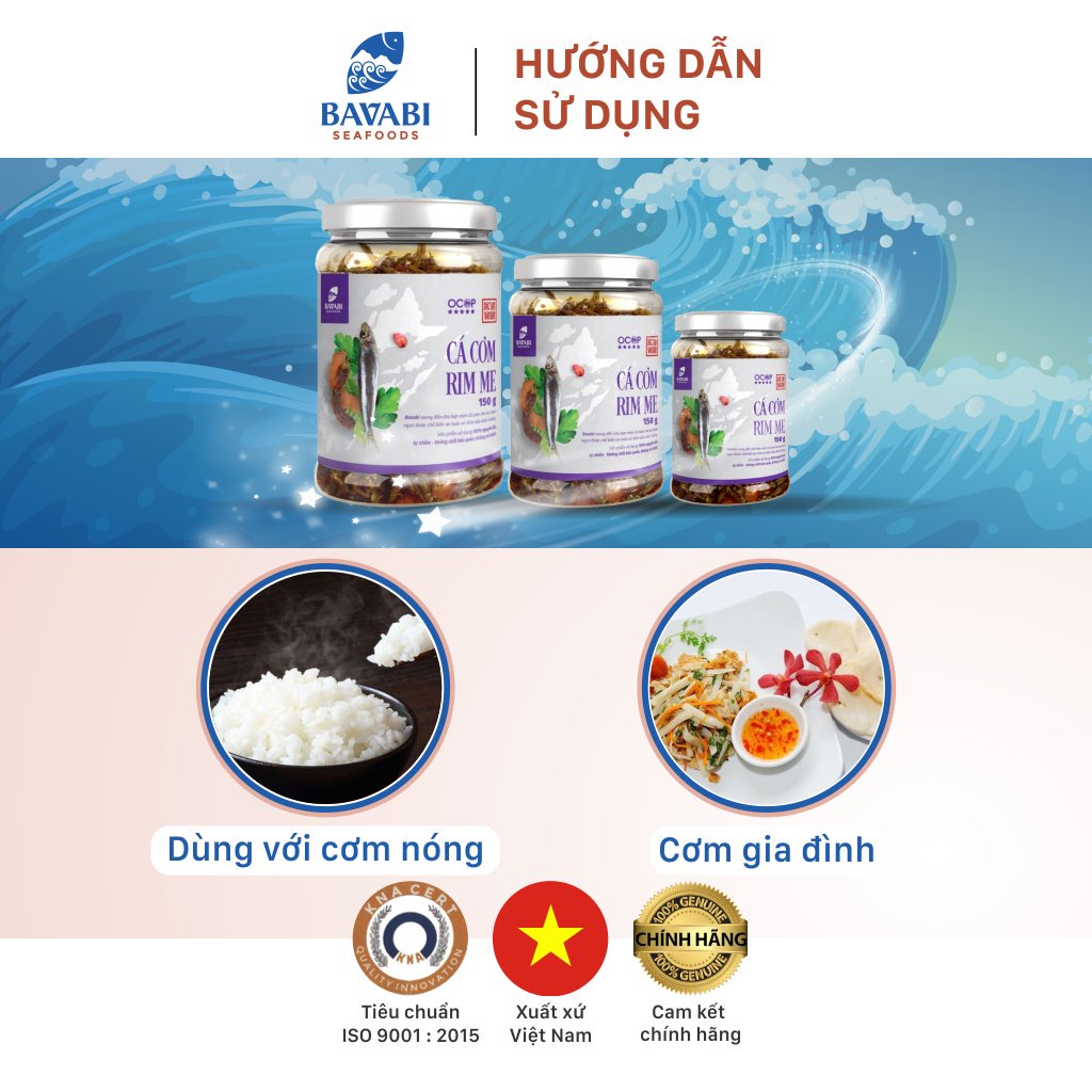 Bộ 10 Hộp Cá Cơm Rim Me BAVABI 150g Thơm Ngon Chuẩn Vị, Đồ Ăn Vặt Ngon Rẻ | Đặc Sản Quảng Ninh