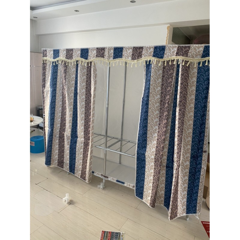 Tủ Vải Metal Khổ 2m1, Tủ Vải Khung Thép siêu lớn có bảo hành, Tủ Vải Đựng Quần Áo Tủ Vải Chống Ẩm Loại 1 Tủ Vải Cao Cấp
