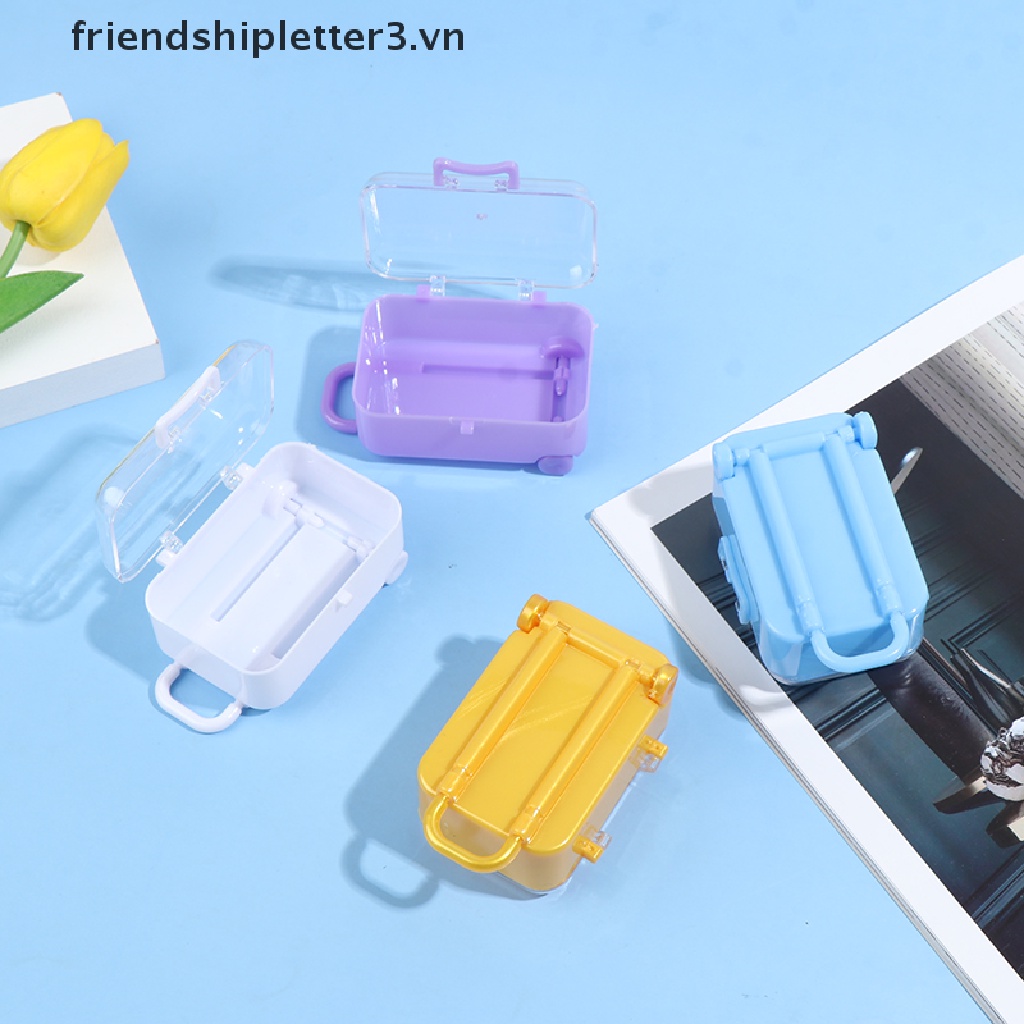 Va Li Mini Bằng Nhựa Trang Trí Nhà Búp Bê