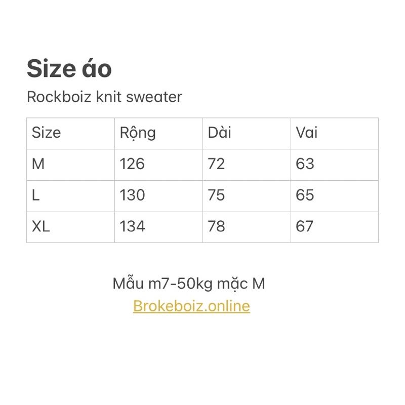 Áo len Rockboiz dáng rộng phong cách streetwear, Y2K, Grunge