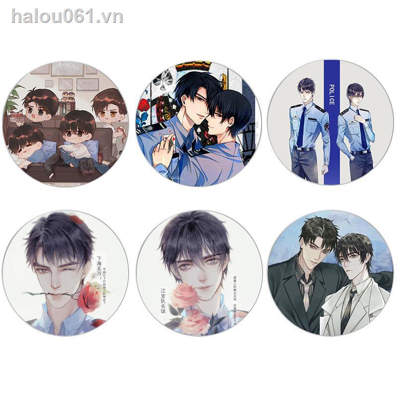 ✿Ready stock✿  XX Erha white cat Shizun surrounding badge brooch 58MM Sayepoyun Global College Entrance Examination AWM Qi Zui Yu Yang